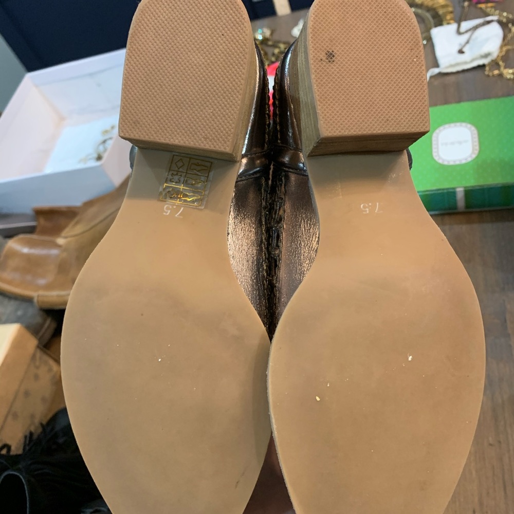 Jeffrey Campbell Silver Metallic Booties